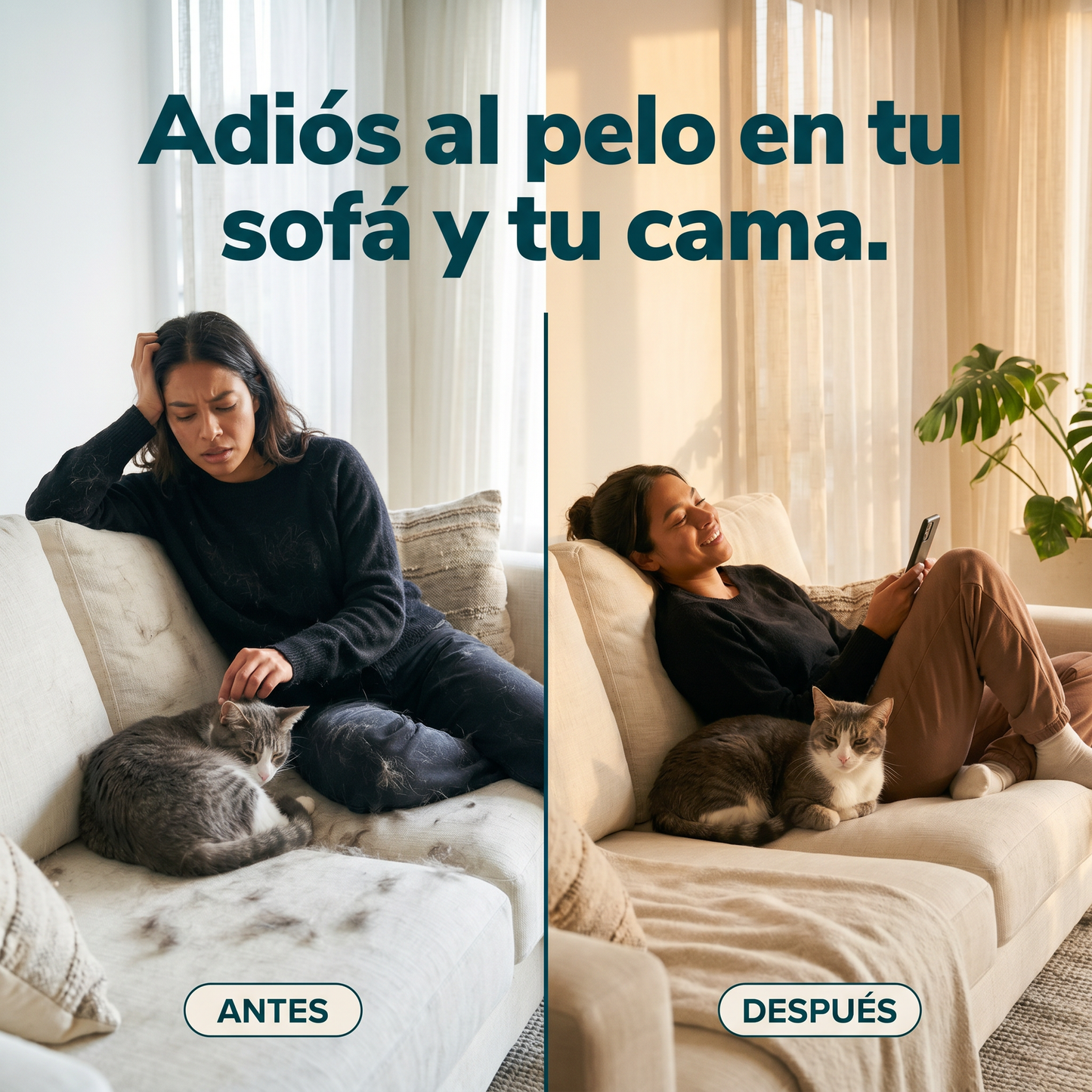 Adios al pelo en tu casa