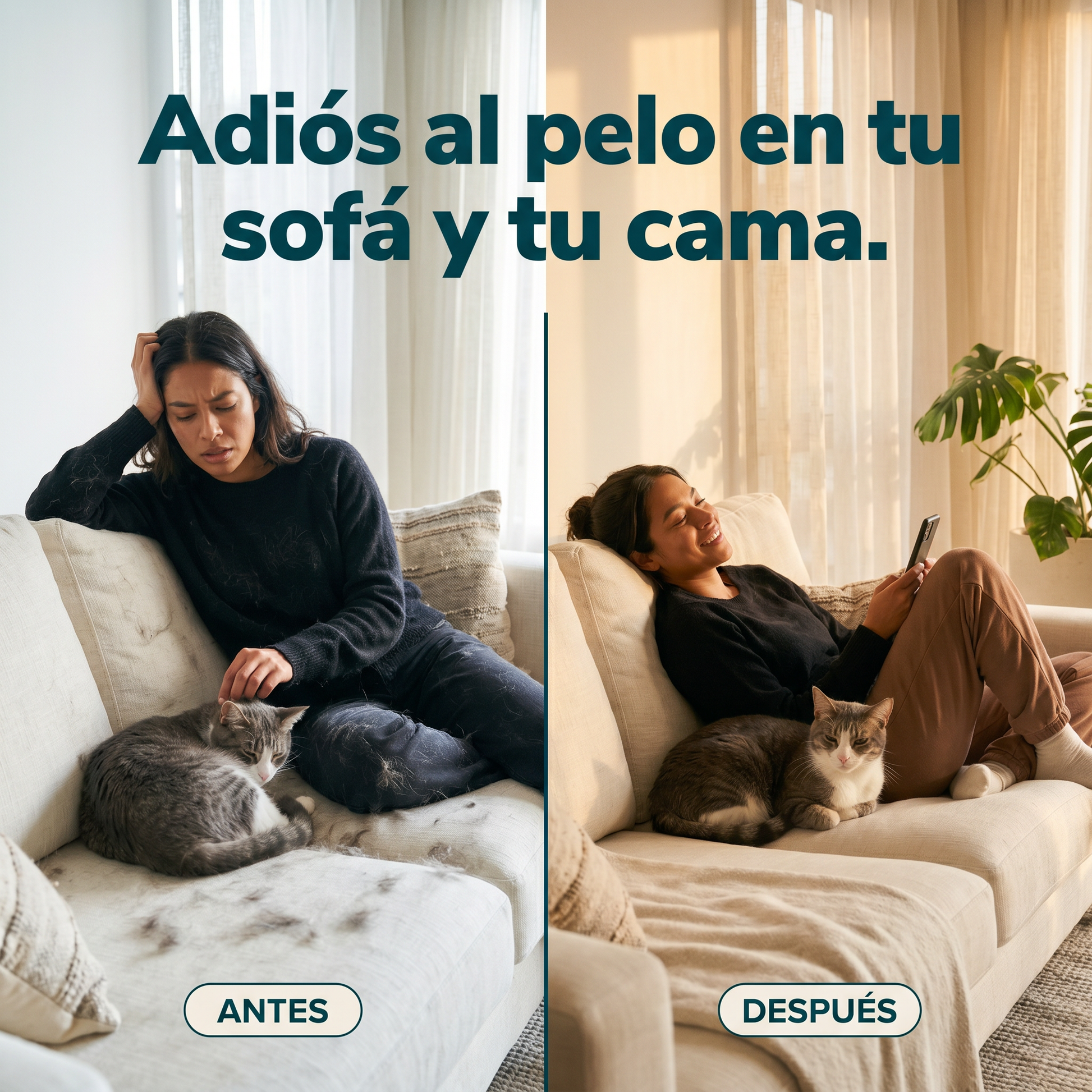 Adios al pelo en tu casa